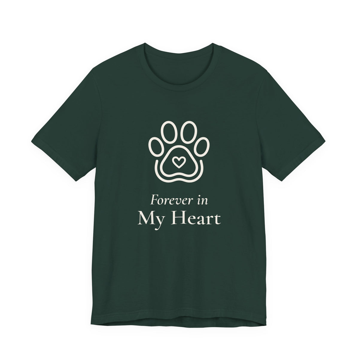 Forever in My Heart Tee - Paw Heart Pet Memorial T-Shirt