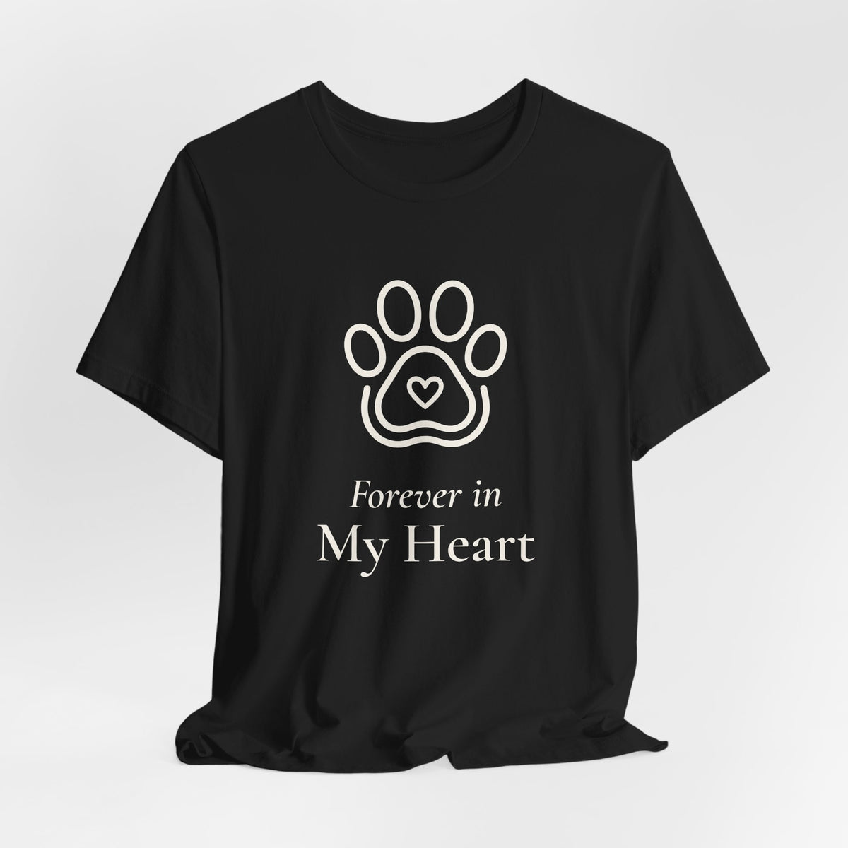 Forever in My Heart Tee - Paw Heart Pet Memorial T-Shirt
