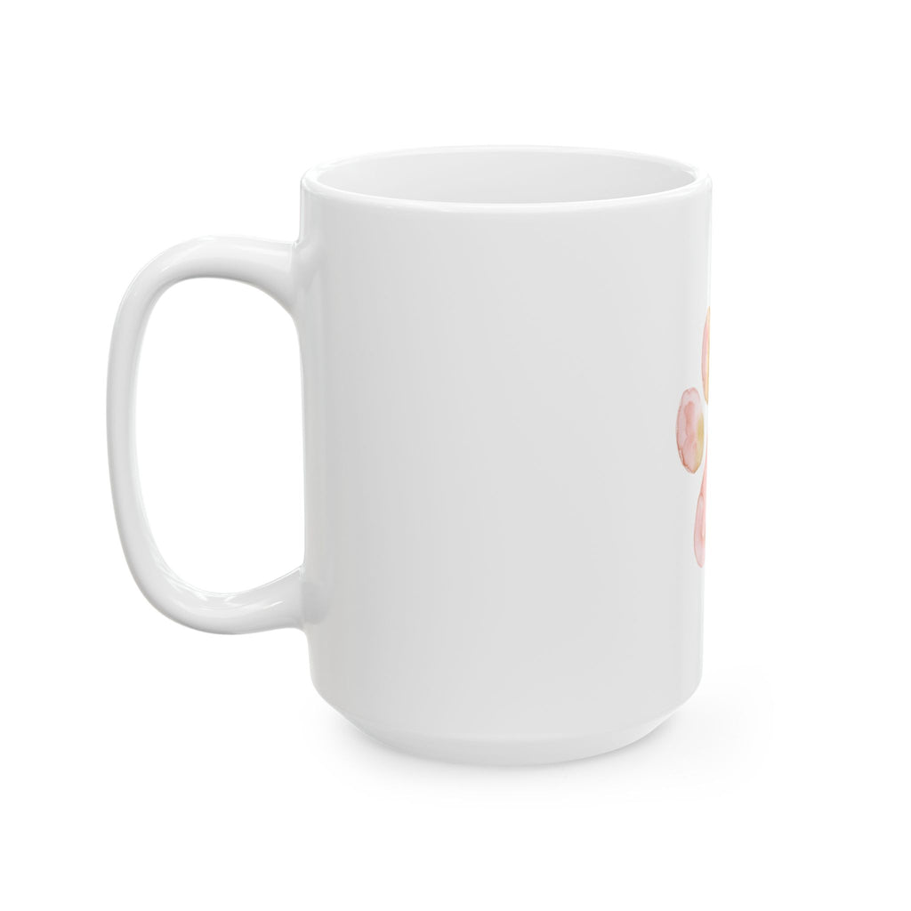 Pet Memorial Mug - Watercolor Paw Heart Ceramic Coffee Mug