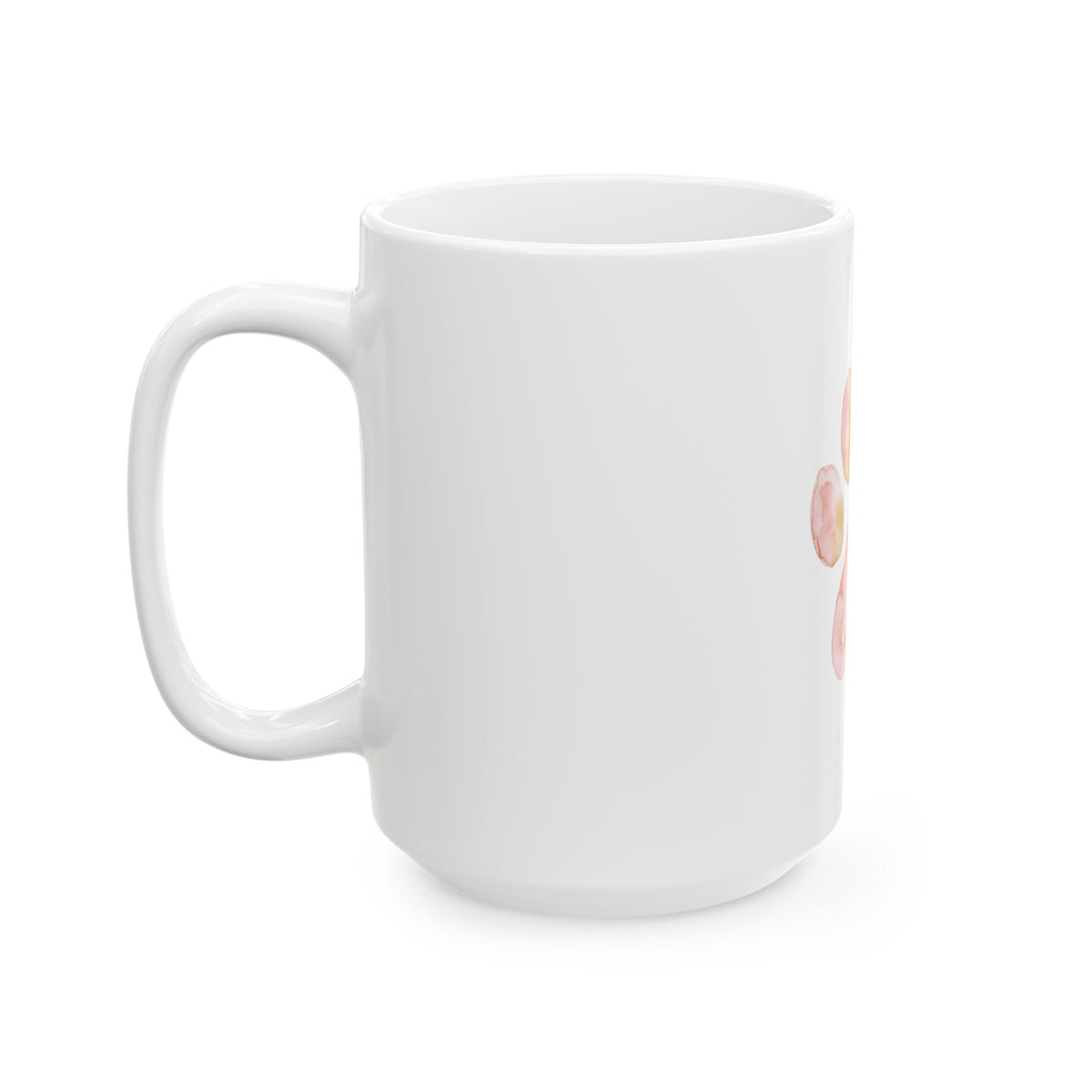 Pet Memorial Mug - Watercolor Paw Heart Ceramic Coffee Mug