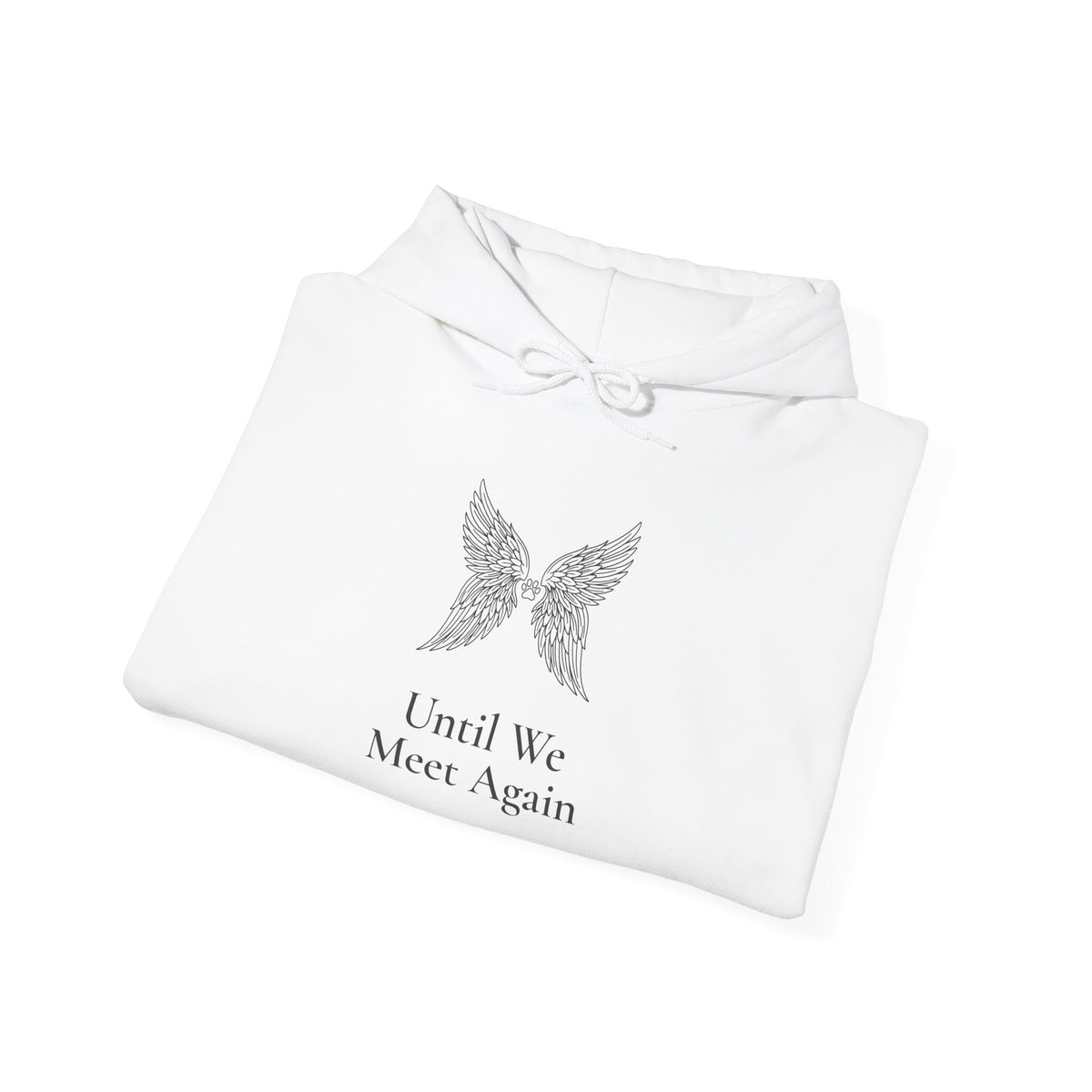 Until We Meet Again Hoodie - Angel Wings Pet Memorial Sweatshirt