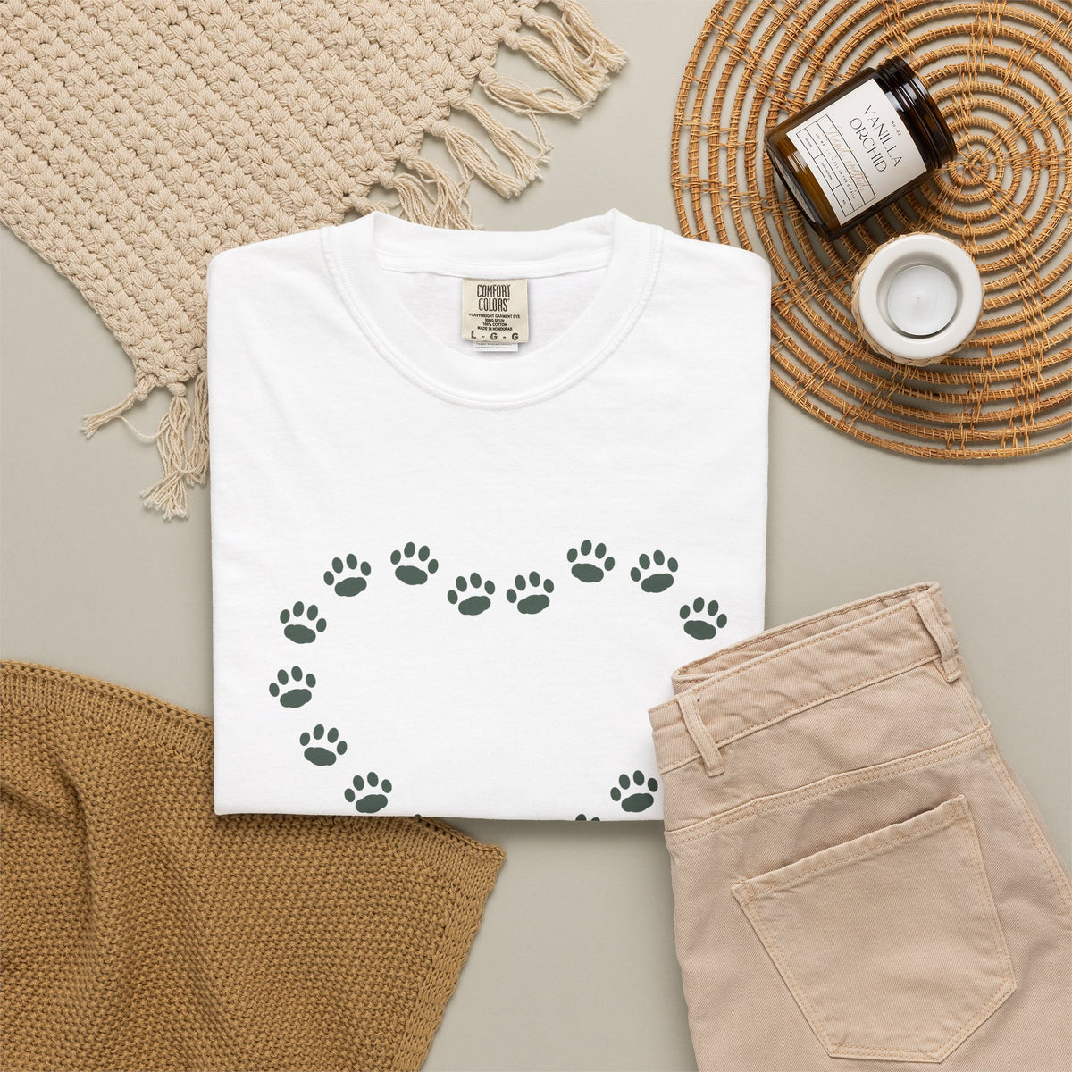 Pawprints on My Heart Tee - Pet Memorial T-Shirt