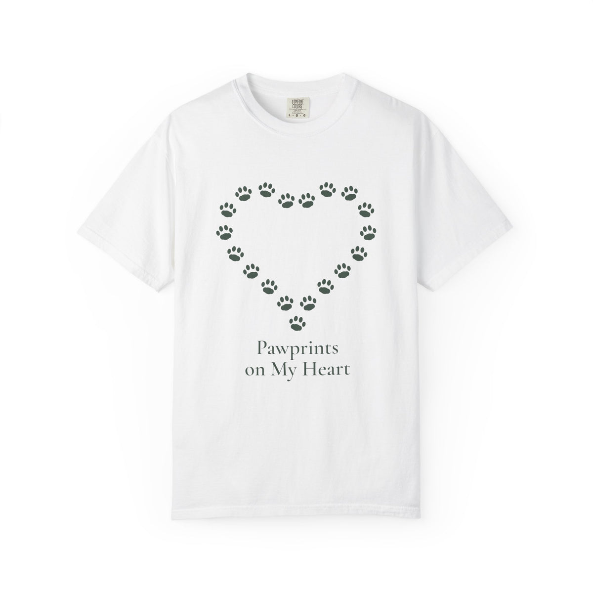 Pawprints on My Heart Tee - Pet Memorial T-Shirt
