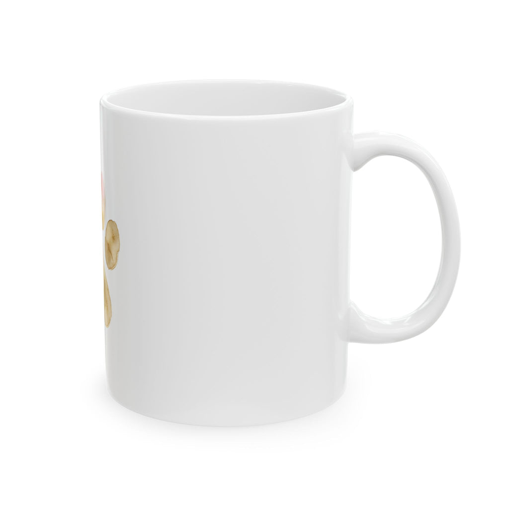 Pet Memorial Mug - Watercolor Paw Heart Ceramic Coffee Mug