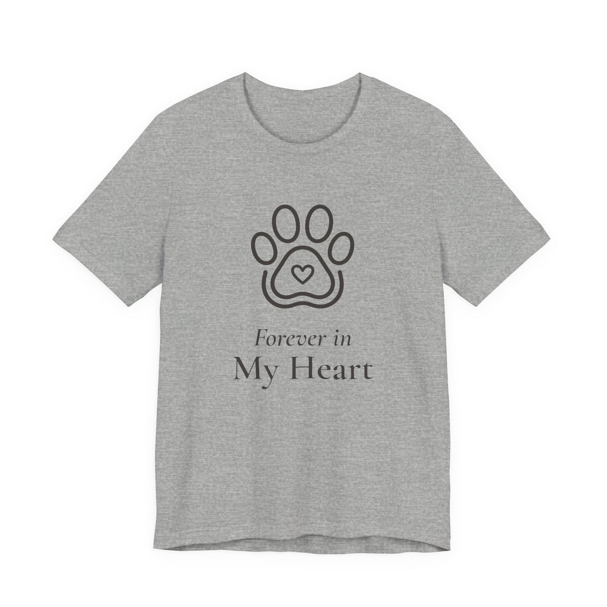 Forever in My Heart Tee - Paw Heart Pet Memorial T-Shirt