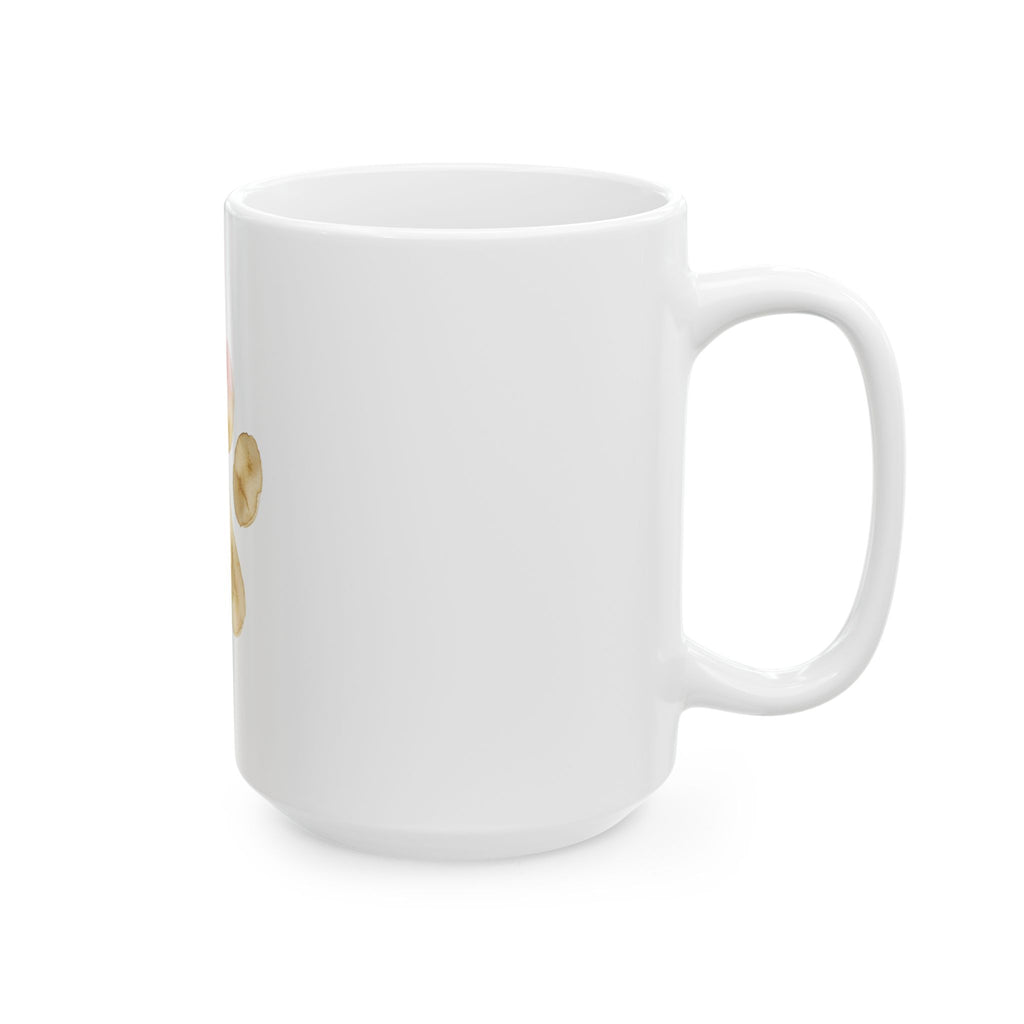Pet Memorial Mug - Watercolor Paw Heart Ceramic Coffee Mug