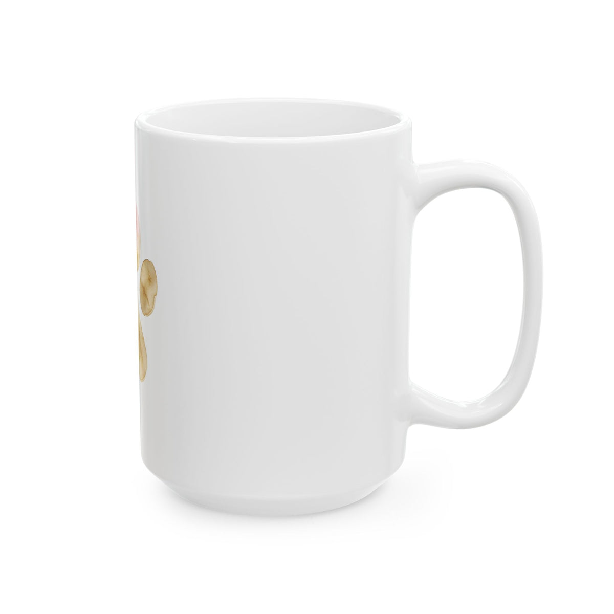 Pet Memorial Mug - Watercolor Paw Heart Ceramic Coffee Mug