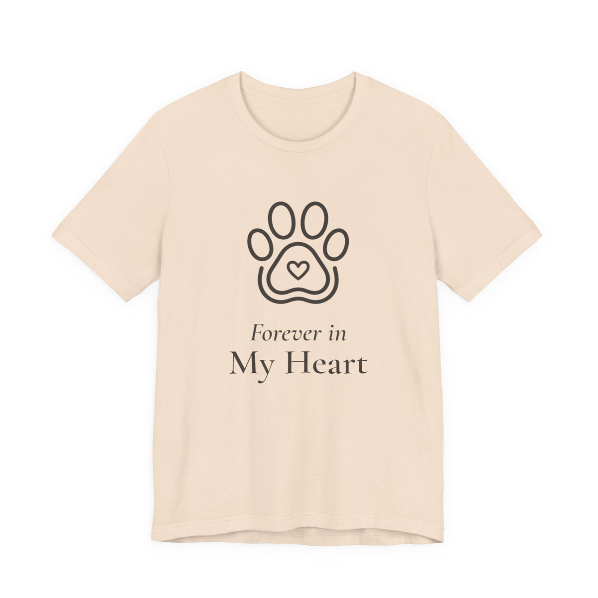 Forever in My Heart Tee - Paw Heart Pet Memorial T-Shirt