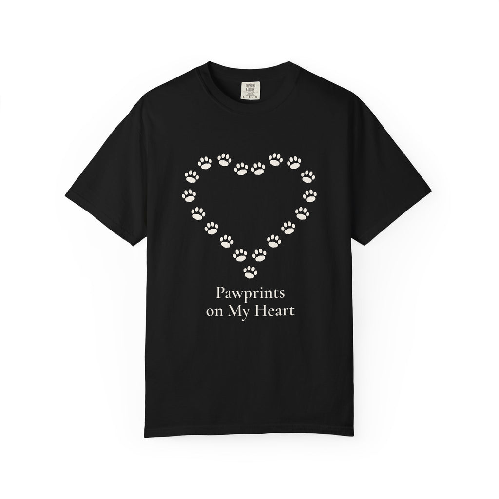 Pawprints on My Heart Tee - Pet Memorial T-Shirt