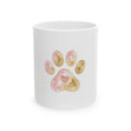 Pet Memorial Mug - Watercolor Paw Heart Ceramic Coffee Mug