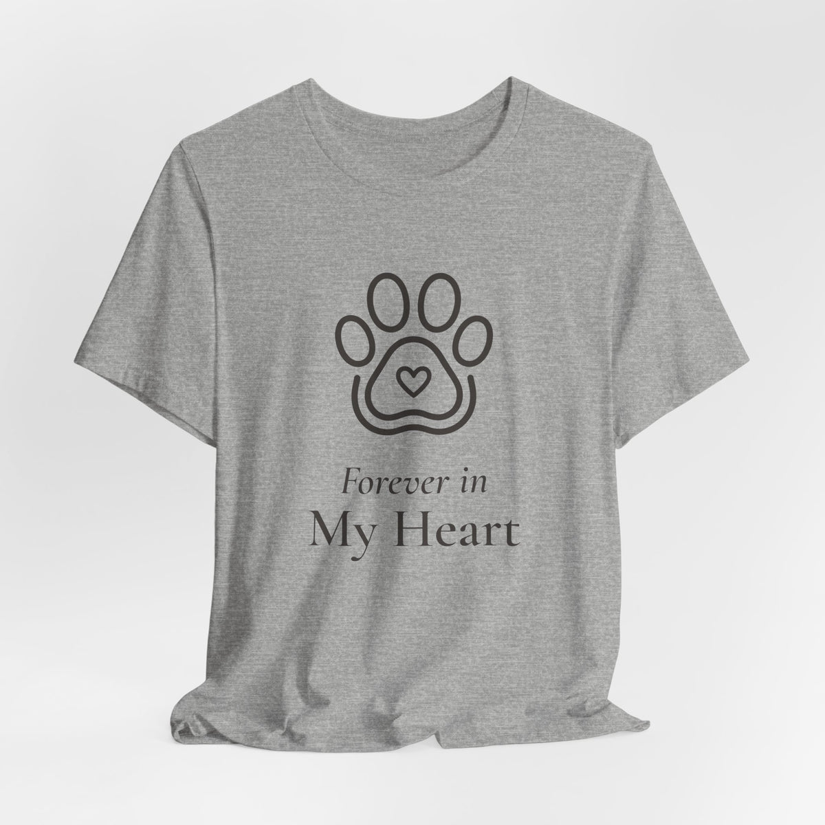 Forever in My Heart Tee - Paw Heart Pet Memorial T-Shirt
