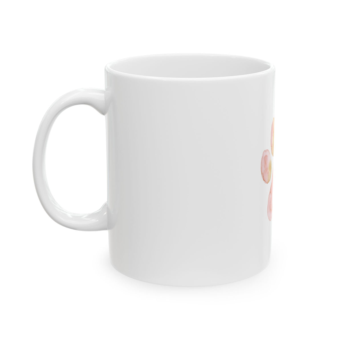 Pet Memorial Mug - Watercolor Paw Heart Ceramic Coffee Mug