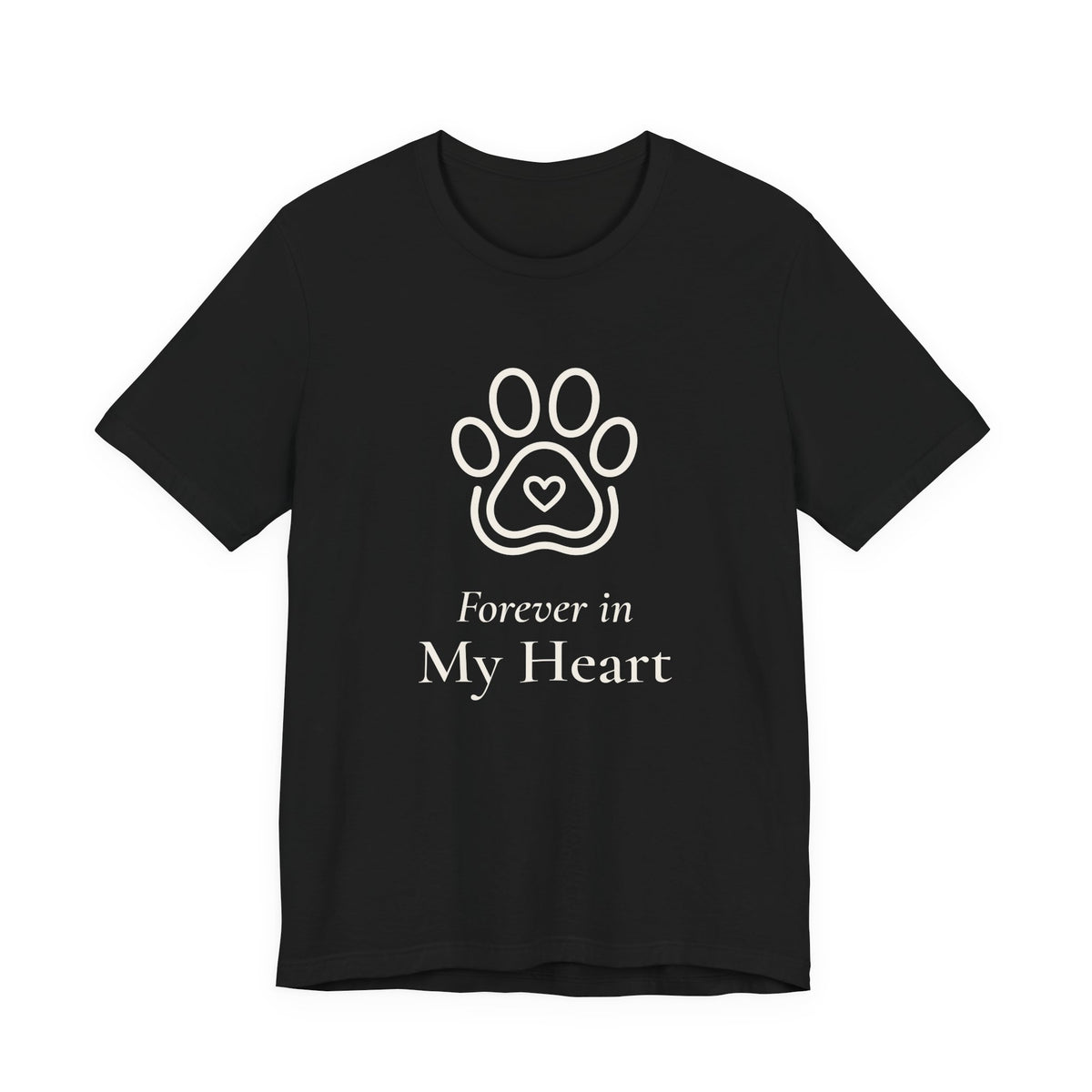 Forever in My Heart Tee - Paw Heart Pet Memorial T-Shirt