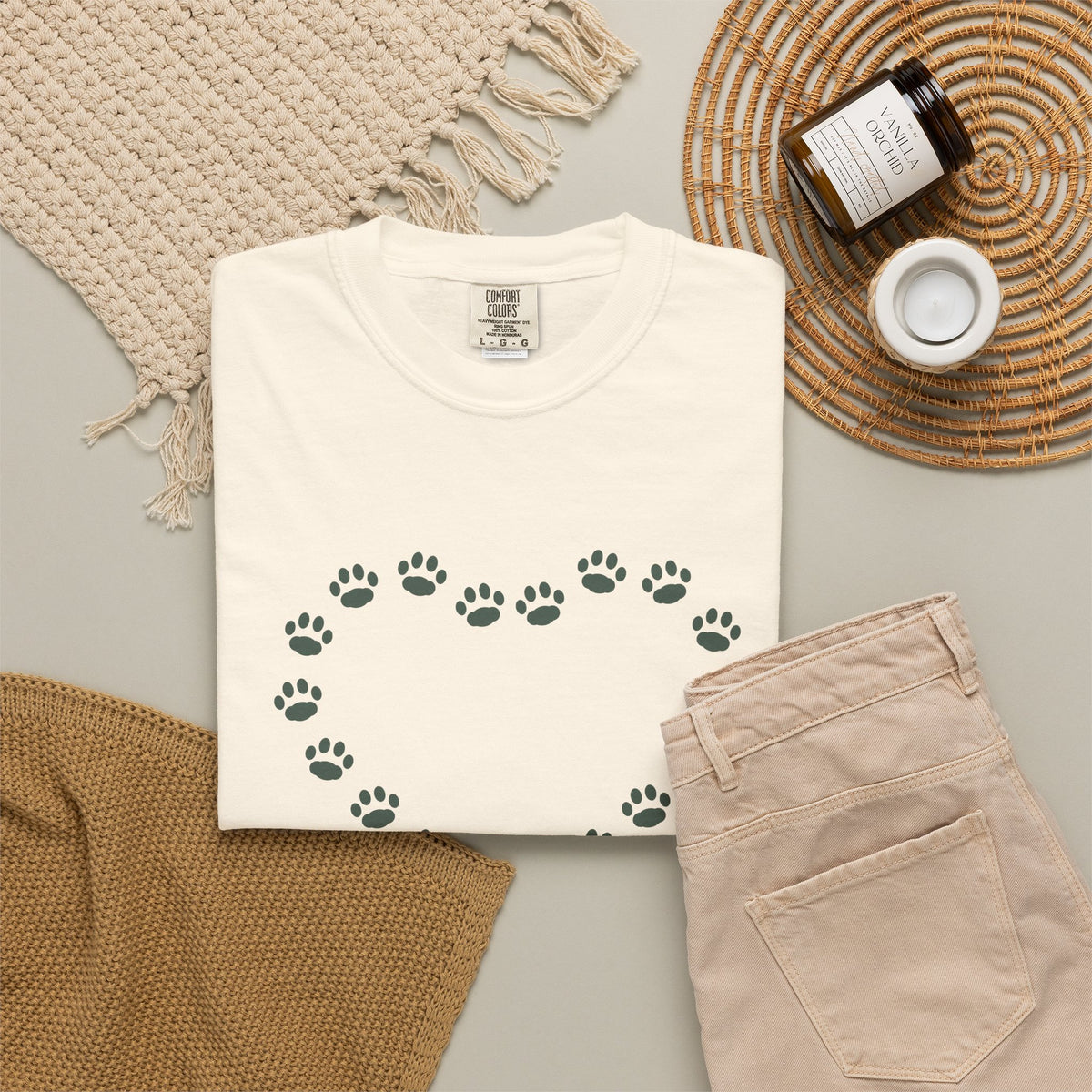 Pawprints on My Heart Tee - Pet Memorial T-Shirt