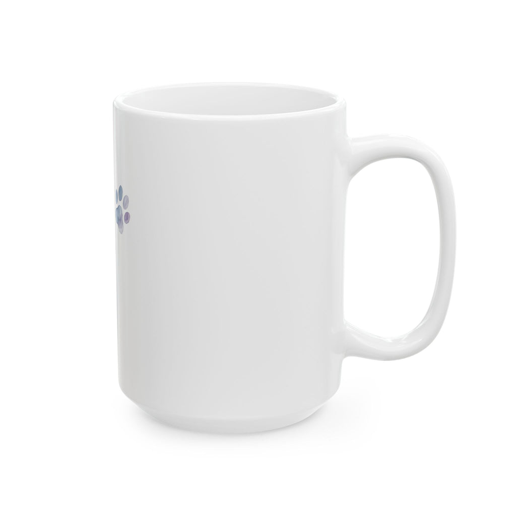 Pet Memorial Mug - Watercolor Paw Print Trail Coffee Mug