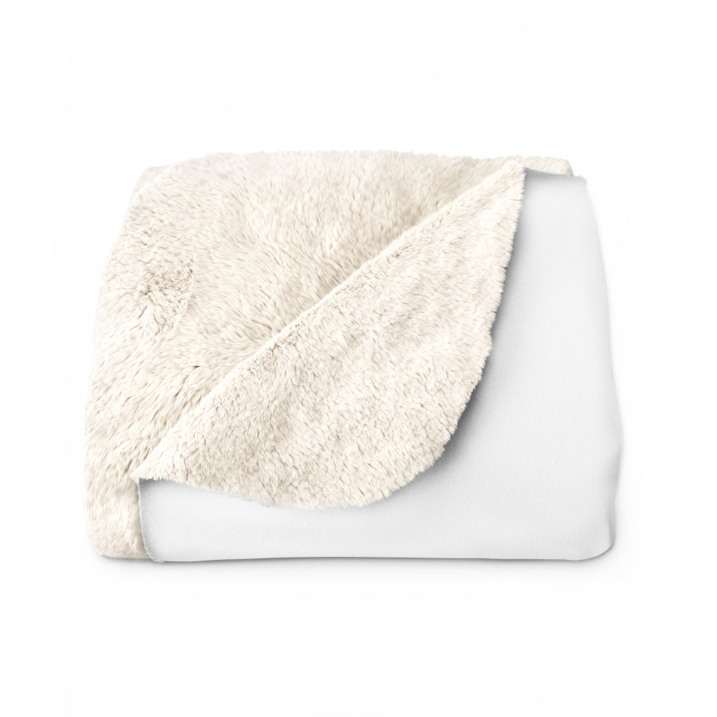 Pet Memorial Blanket - Angel Wings and Paw Print Sherpa Fleece Throw