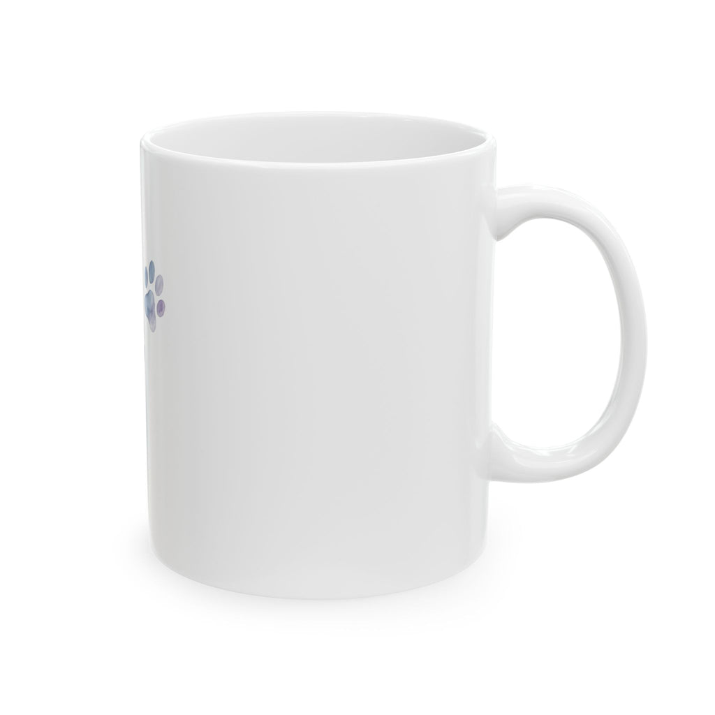 Pet Memorial Mug - Watercolor Paw Print Trail Coffee Mug